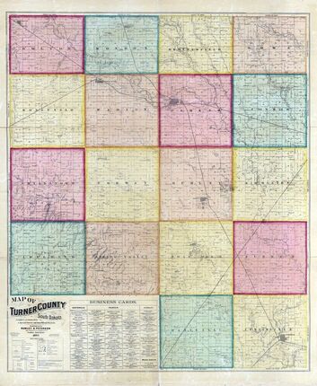 Old Time Map of Turner County